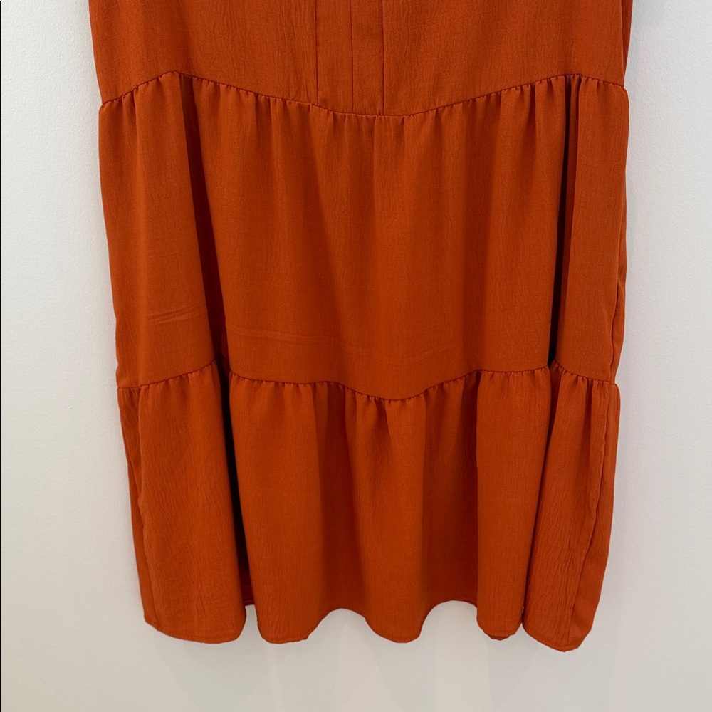 Rust Orange Mini Dress - Picture 4 of 9